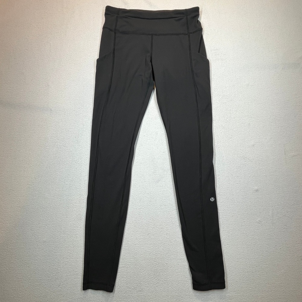 Lululemon Speed Tight II Luxtreme Leggings Women's 6 Black 30" Running Pockets